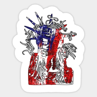 Lady Liberty Patriot Sticker